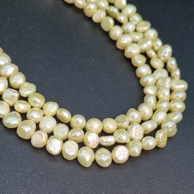 Perla-cultivada-luneta-color-olivo-medida-7 mm-bisuteria.