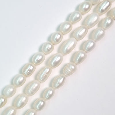 Perla Cultivada 4-6 mm. por tira O2504
