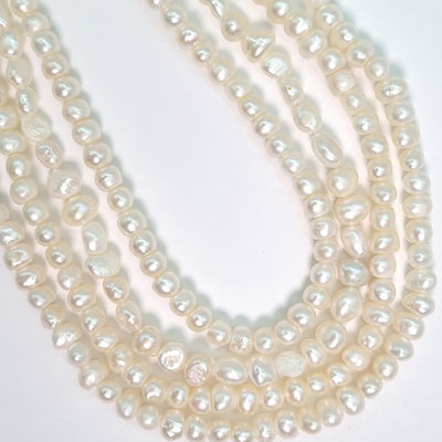 Perla Cultivada de 4-6 mm. por tira O2505