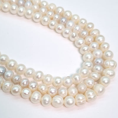 Perla Cultivada de 6-8 mm. por tira O2508