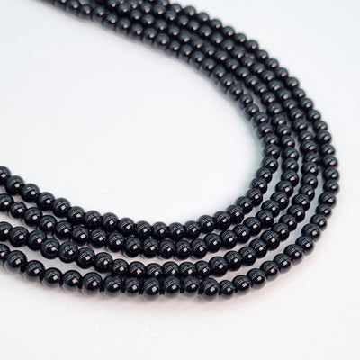 Perla de cristal Negro E1193
